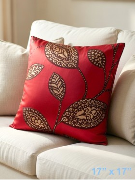 Leaf Print Cushion Cover & Filler